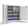 Milu 180B - feuerfester Tresor VdS Klasse 1 - (180 x 177 x 56cm)-Lichtgrau-Doppelbartschloss - 1