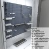 Rio 150| Lochwand für Wafenhaltersystem (122 x 153cm)-Graphitgrau - 2