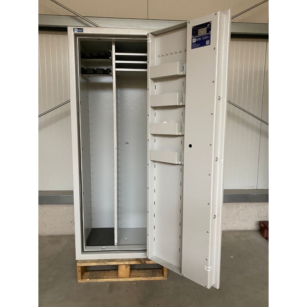 Kombi Waffenschrank Faunus 7 - Klasse N/0 (EN1143-1)-Lichtgrau-Doppelbartschloss Einzelstück - 9