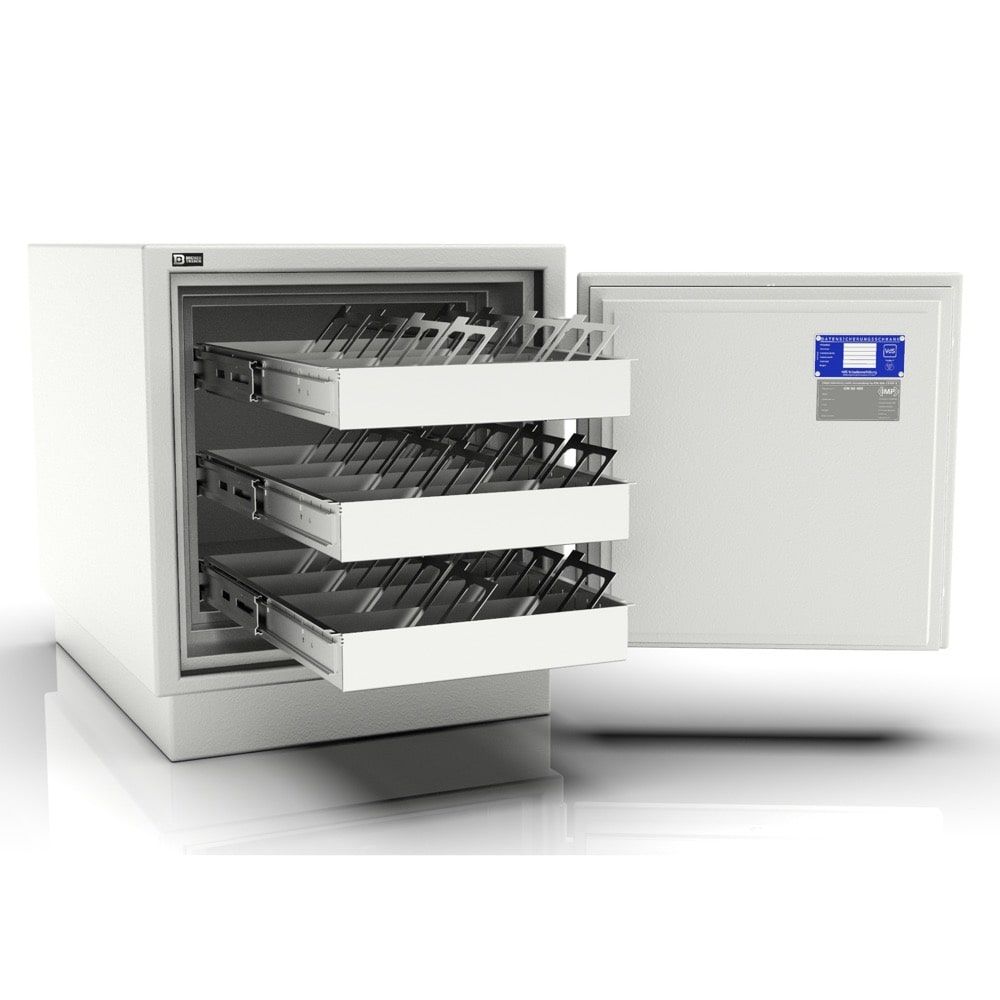 Artio 65 - Datentresor 60 Minuten feuerfest (S60DIS) (Grad 1 (EN1143-1) (EN1143-1) nach EN1143-1) - (64 x 57 x 63cm)-Lichtgrau-Doppelbartschloss - 2
