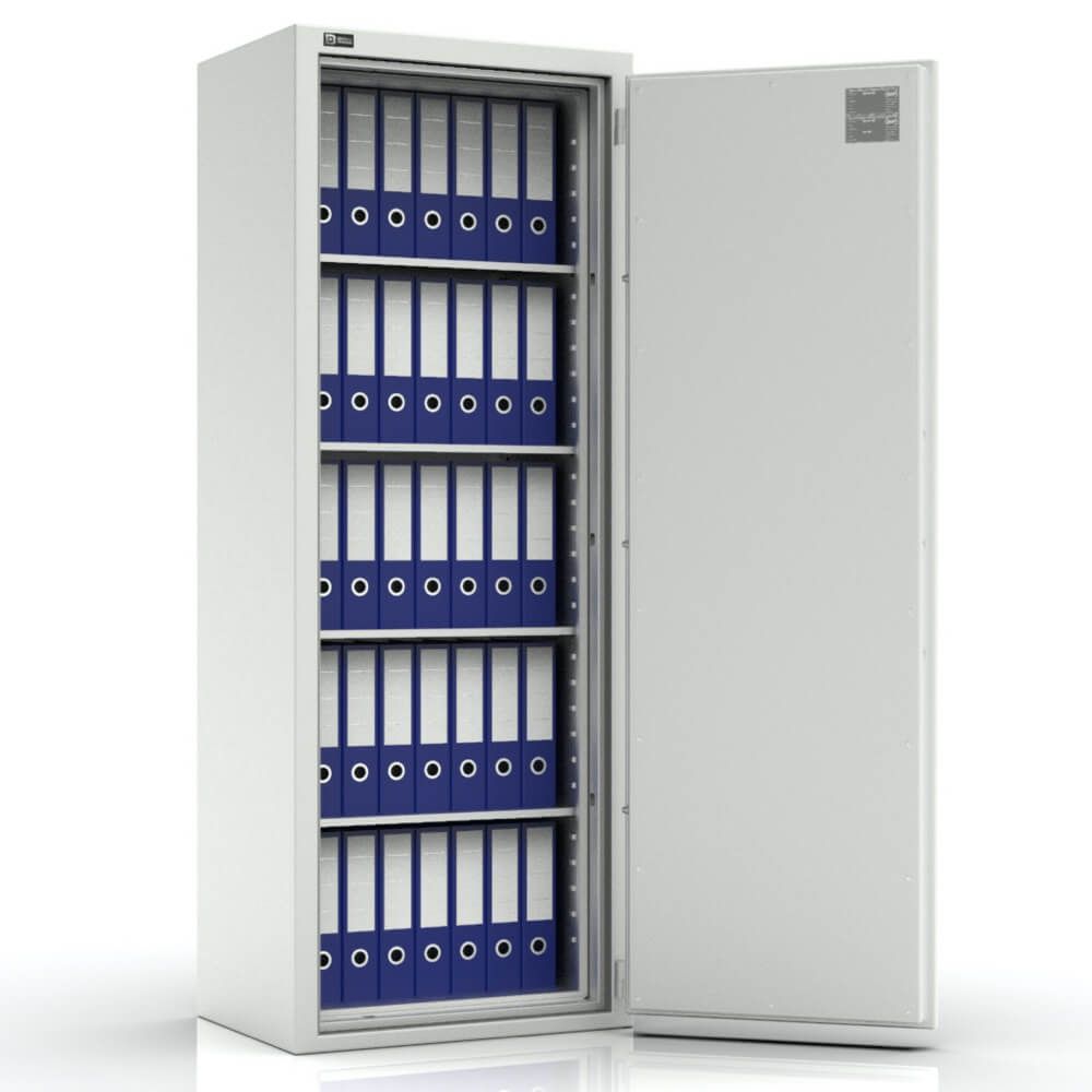 Zelos 190 - feuerfester Tresor Sicherheitsstufe S1,A - (187 x 70 x 51cm)-Lichtgrau-Doppelbartschloss - 3