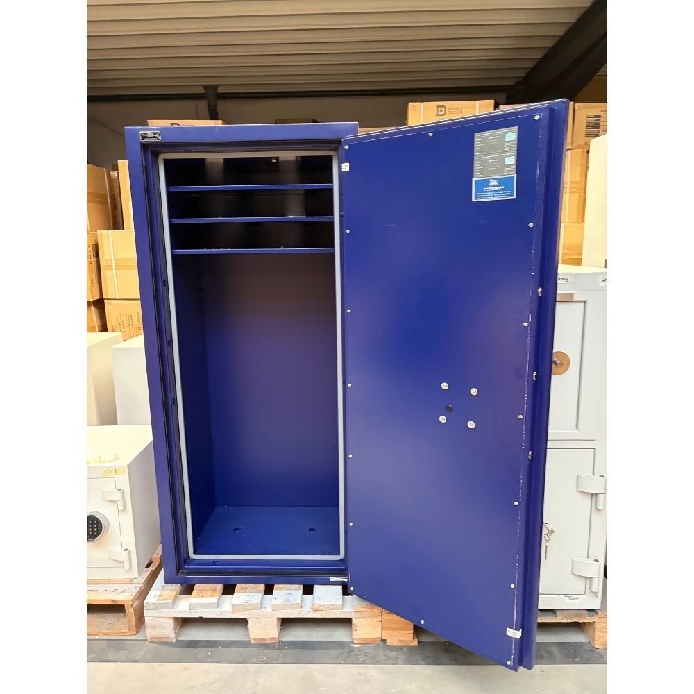 Feuerfester Tresor Sicherheitsstufe S1,A - (152 x 70 x 51cm)-Nachtblau-Doppelbartschloss