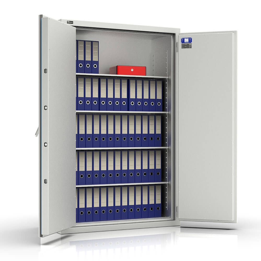 Kronos 200 - feuerfester Tresor VdS Klasse 3 - (195 x 126 x 55cm)-Lichtgrau-Doppelbartschloss - 1
