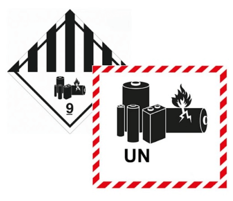 Akku und Batterie Gefahrenkennzeichnung